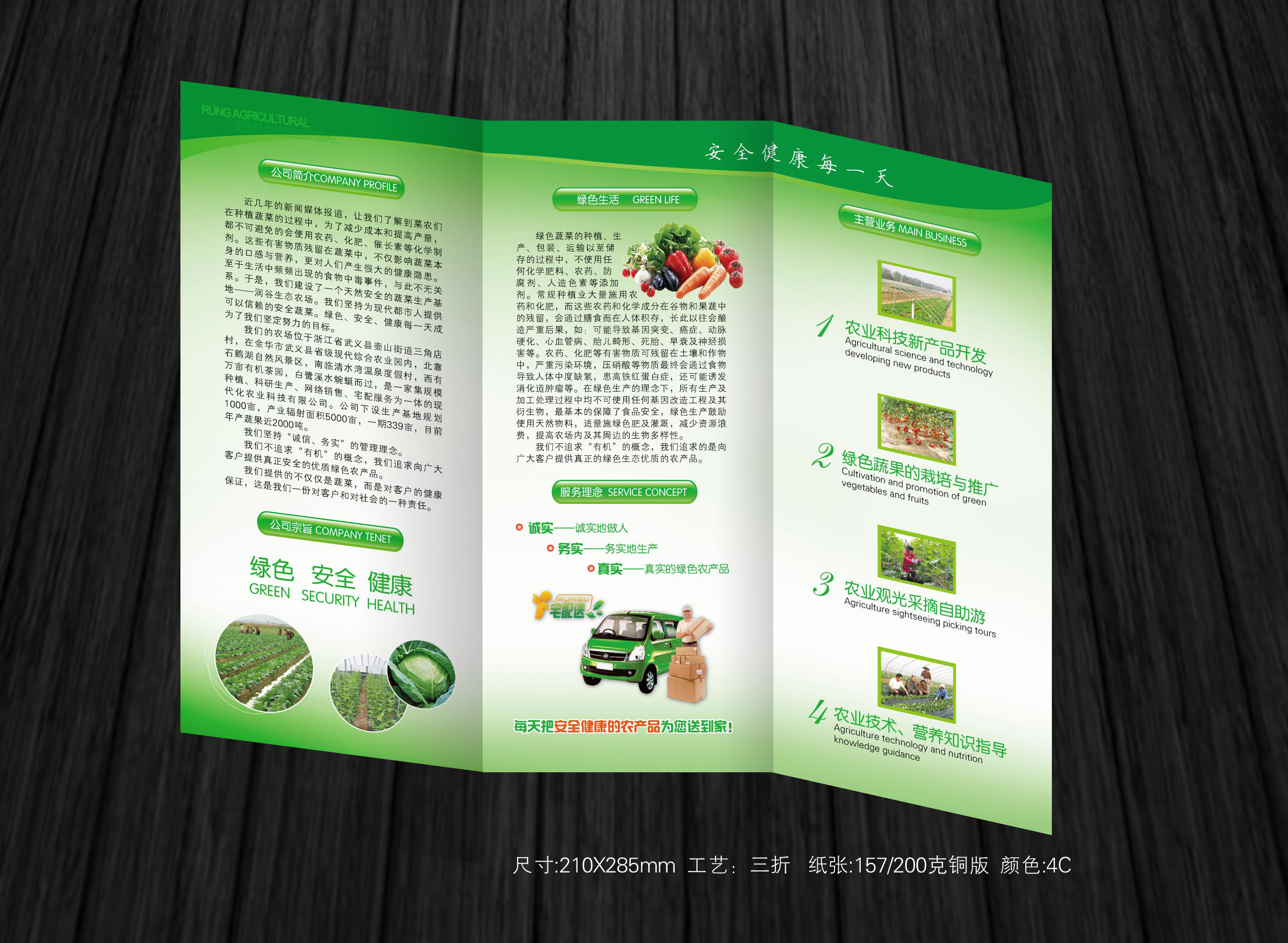 三联宣传单页设计