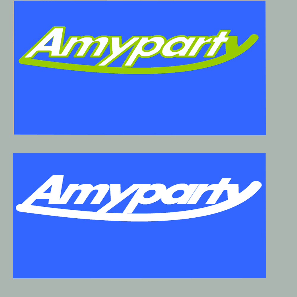 女装品牌商标英文字母字体设计amyparty