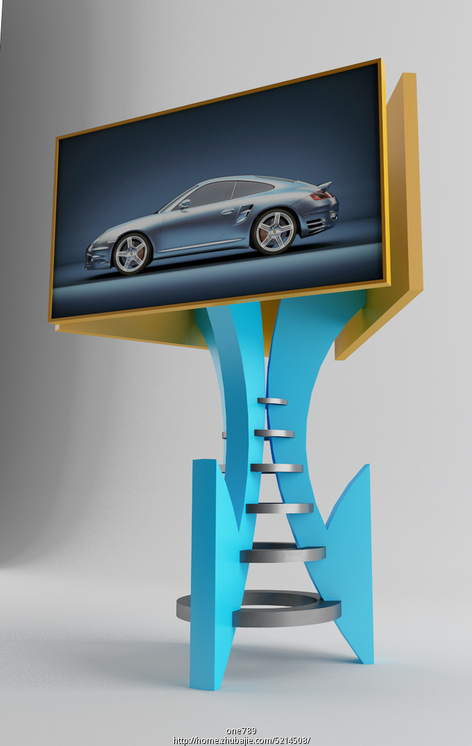 陕西日盛公司户外led全彩显示屏外观造型设计方案 图酷图美 投标-猪