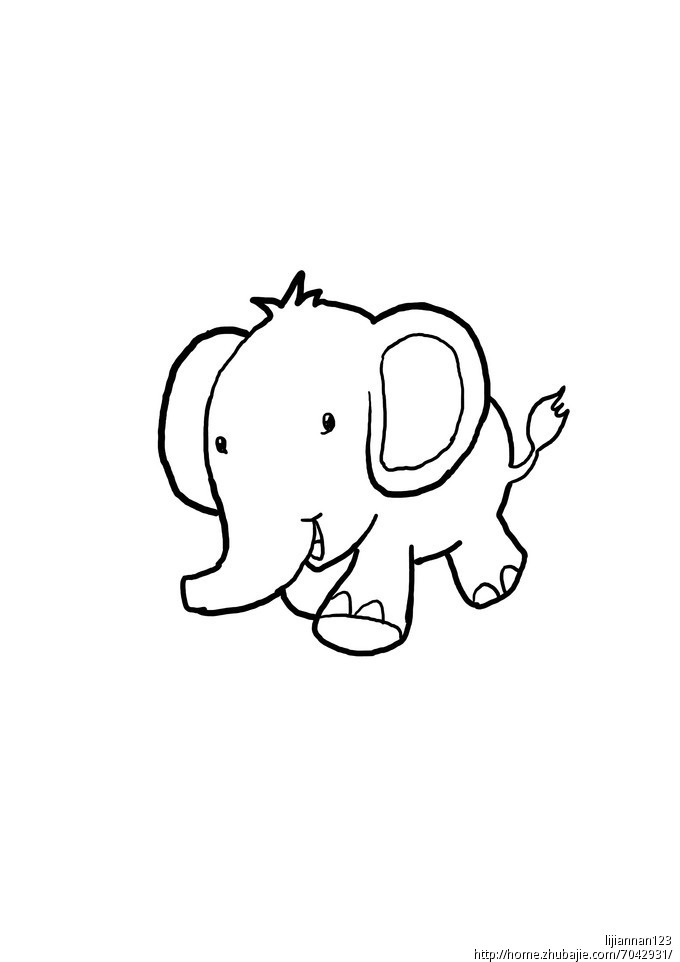 需要一个大象的线条画logo,图标设计 五月之魅工作室 投标-猪八戒网