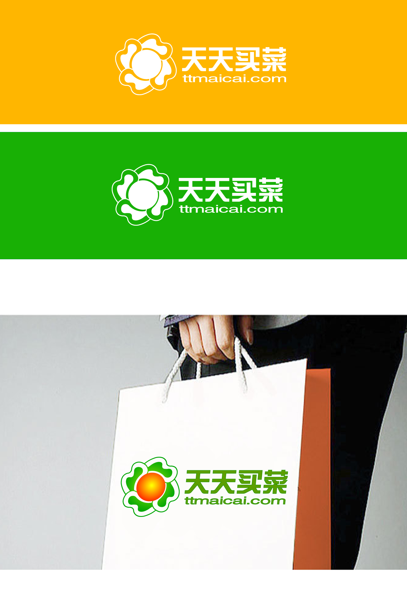 天天买菜网站logo设计