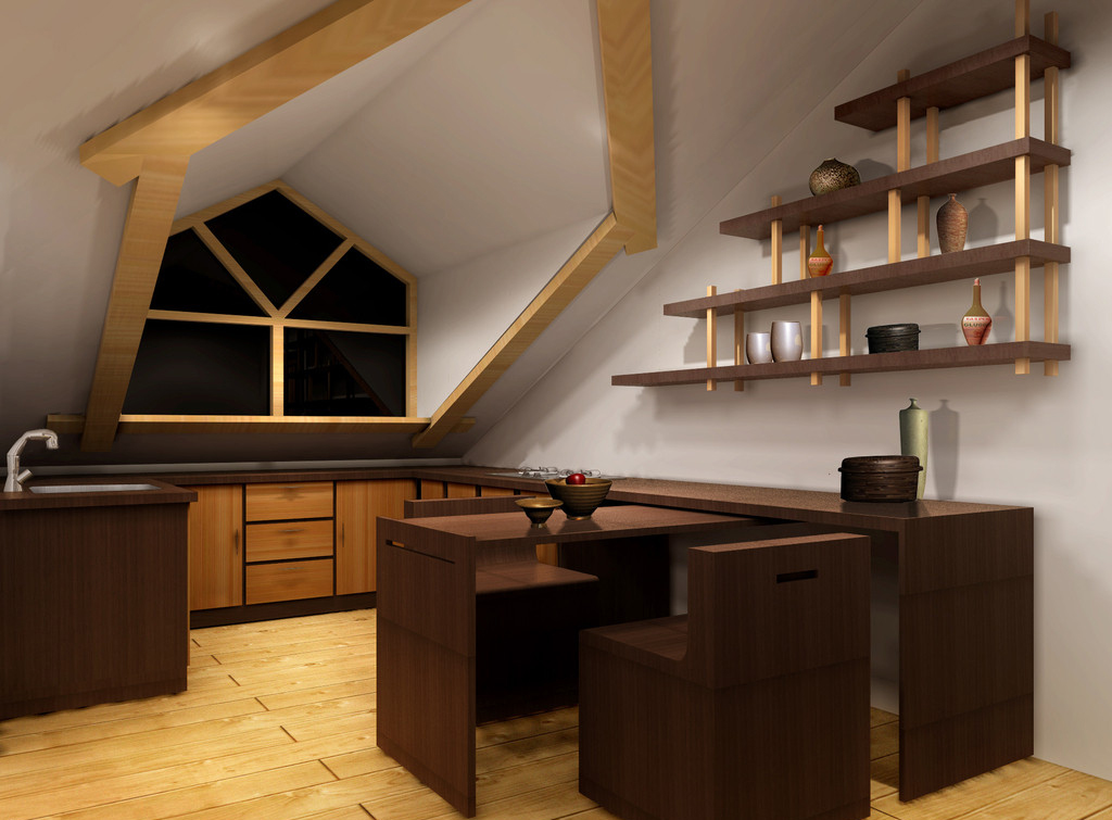 阁楼储藏间内部设计,新房装修