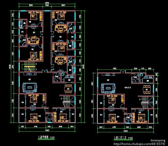 求出租屋及自住房设计,长26米*宽13米