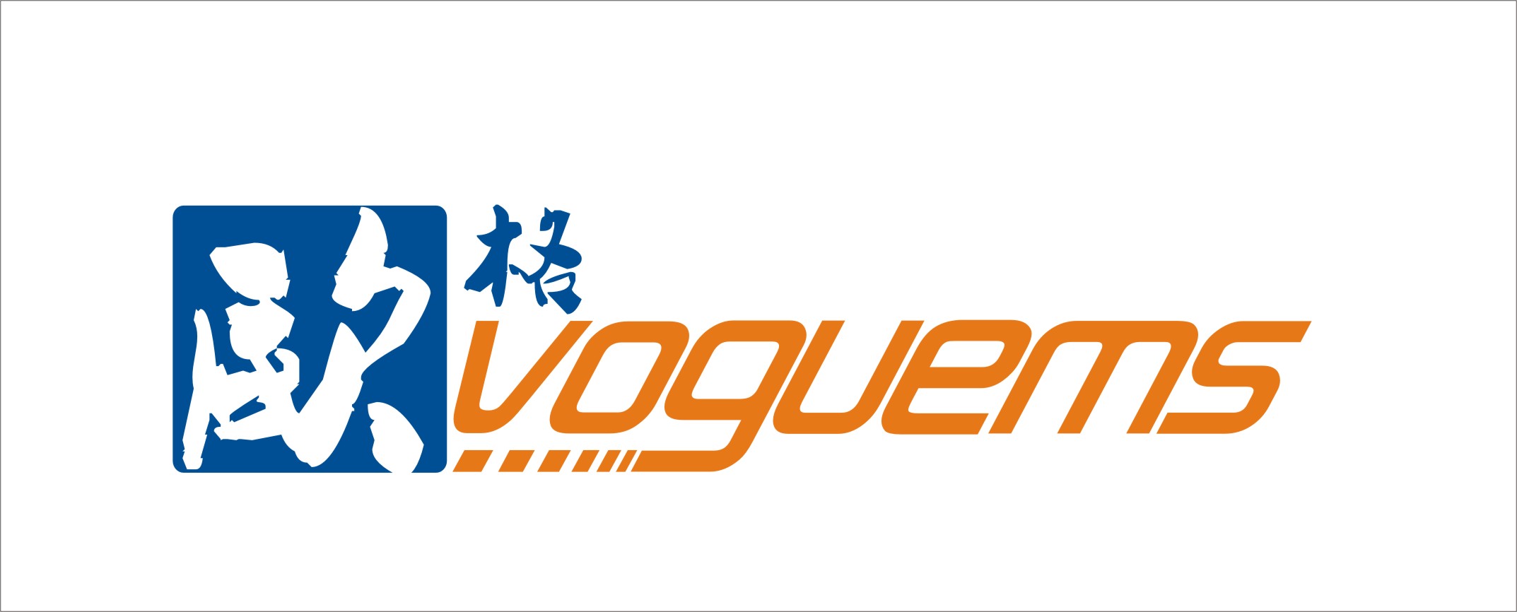 中文"欧格",英文"voguems"字体logo设计
