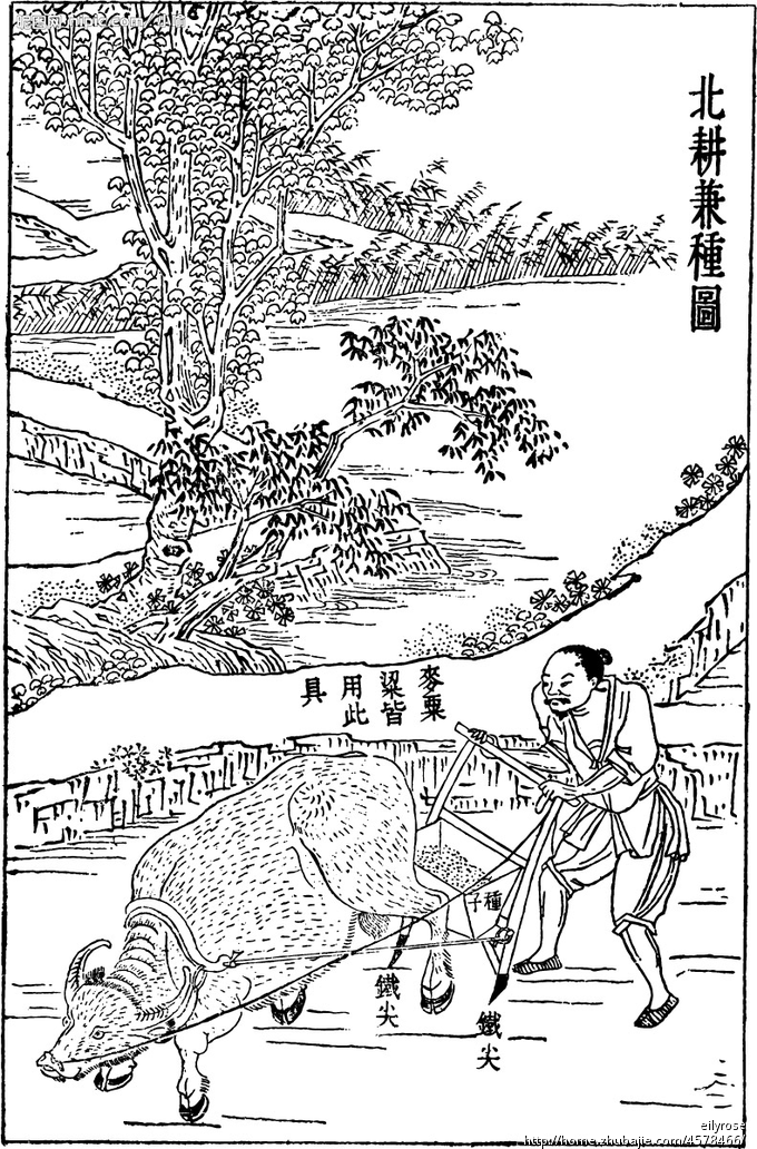 手绘图 农夫耕作图 急急急! 忍忍熊设计 投标-猪八戒网