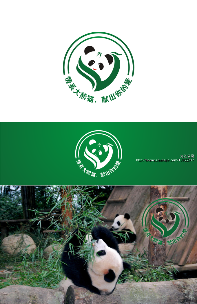 征集大熊猫保护徽标,所有作品还能参加征集比赛评选 光芒品牌设计