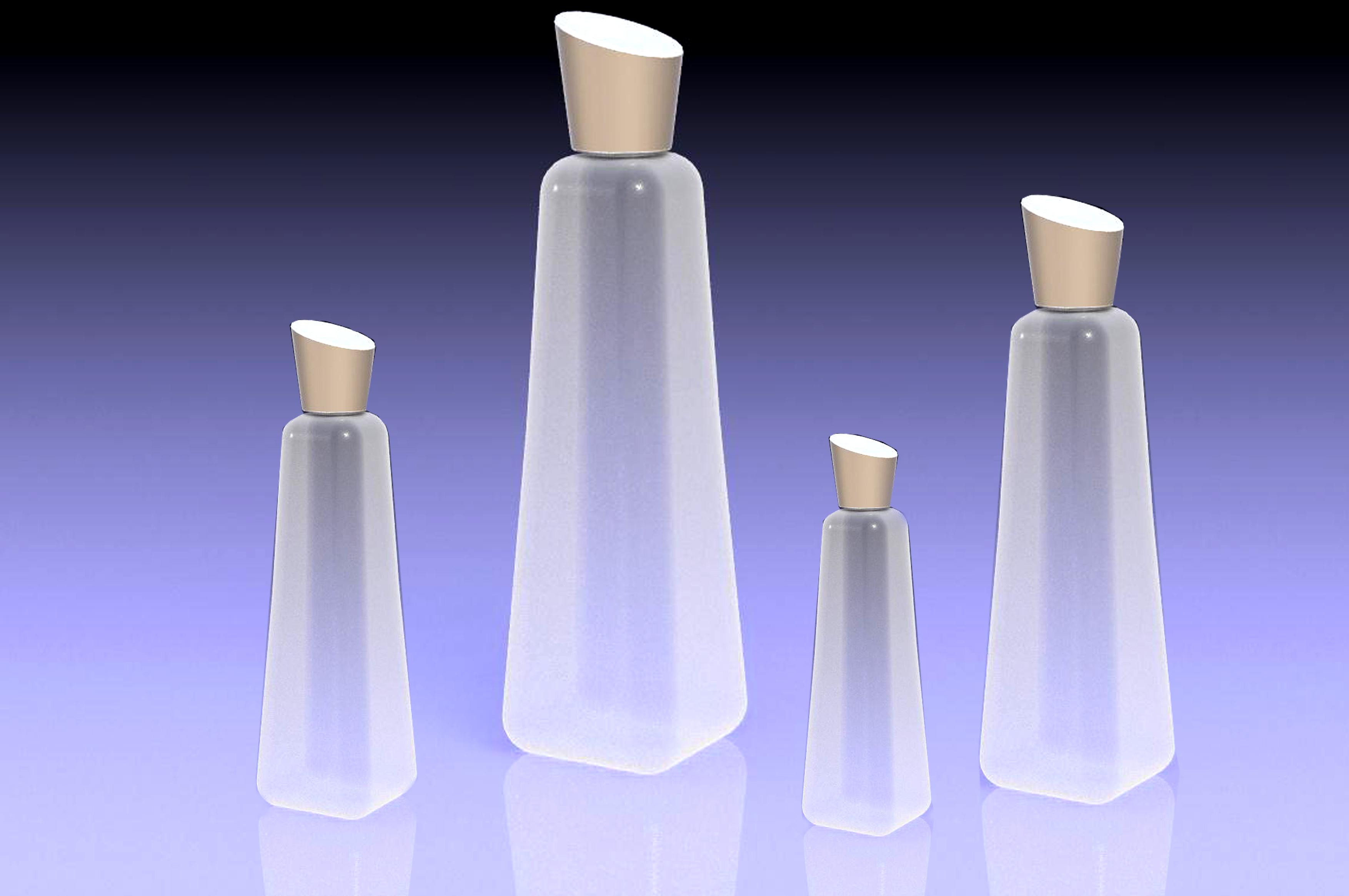 化妆水瓶子瓶型设计