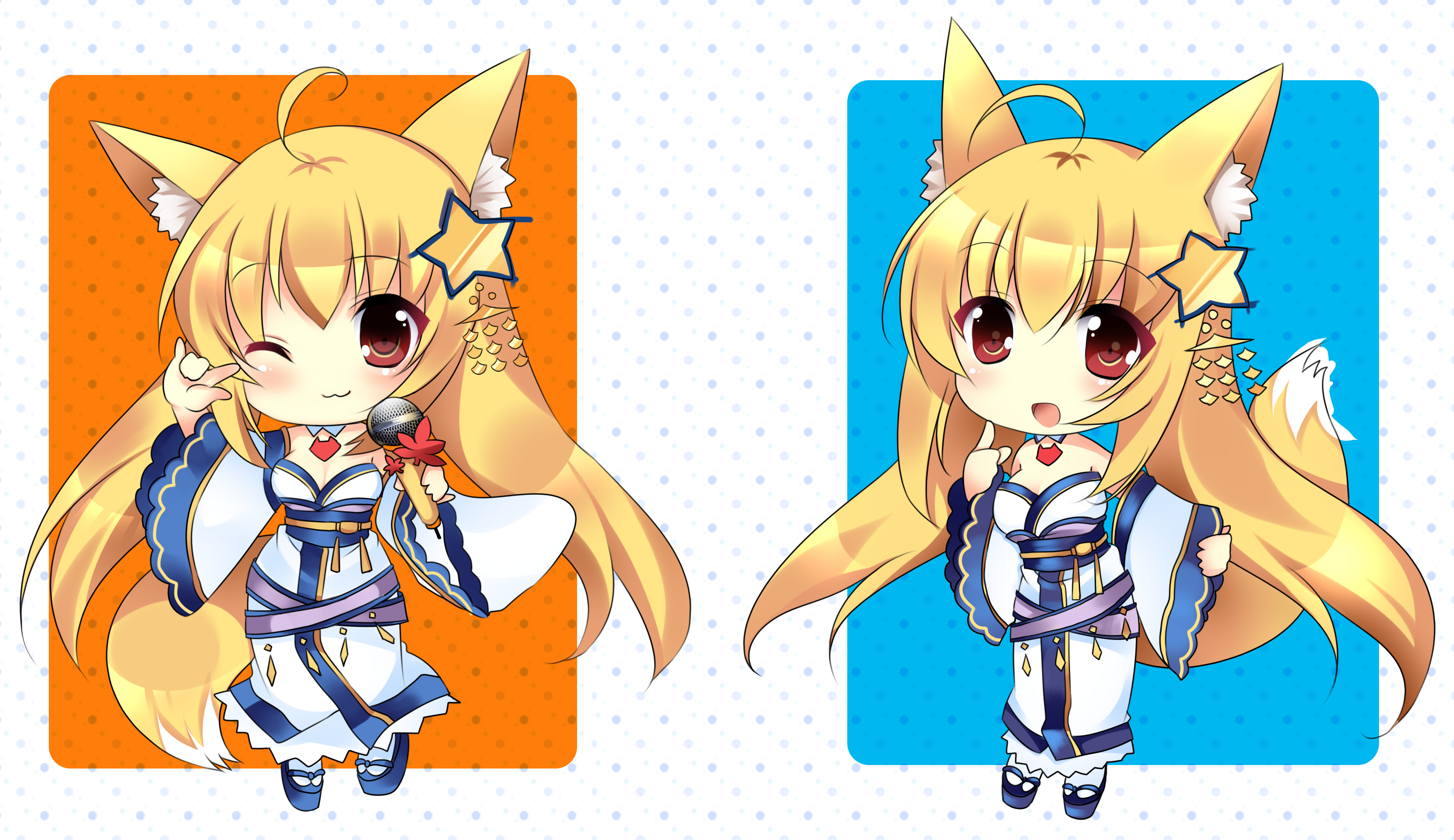 坛娘狐耳御姐造型设计(五个)