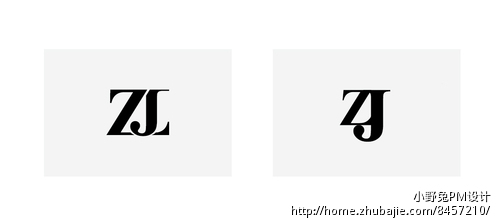 简单任务{z和j}这两个字母设计成类似logo的符号!