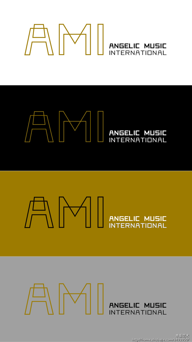 ami公司logo及名片设计 本圣艺术 投标-猪八戒网