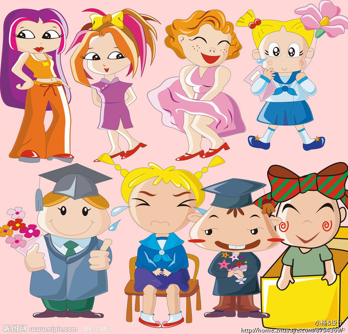 找卡通图 小&杨 投标-猪八戒网