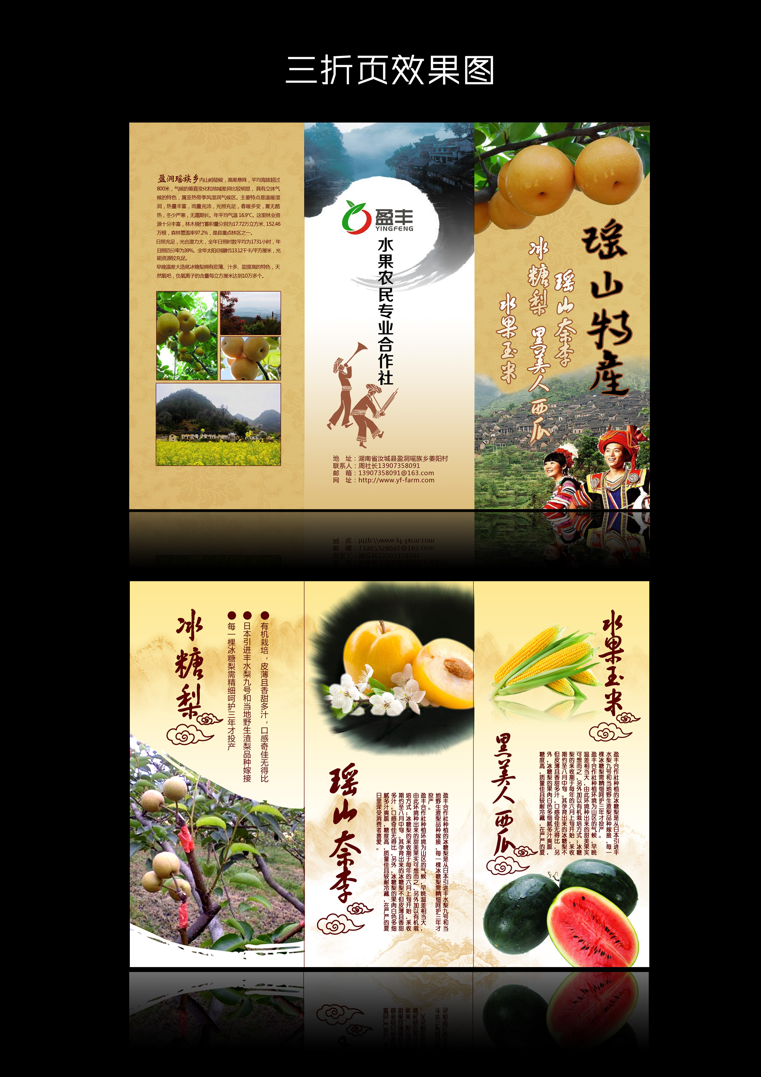 诚聘设计农产品名片,展板背景,礼盒包装,三折页宣传单