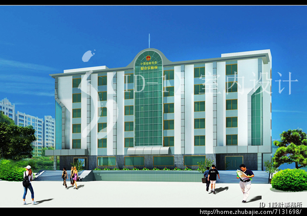 设计办公楼的墙面瓷砖和玻璃颜色,使办公楼看起来庄重大气 id&1设计