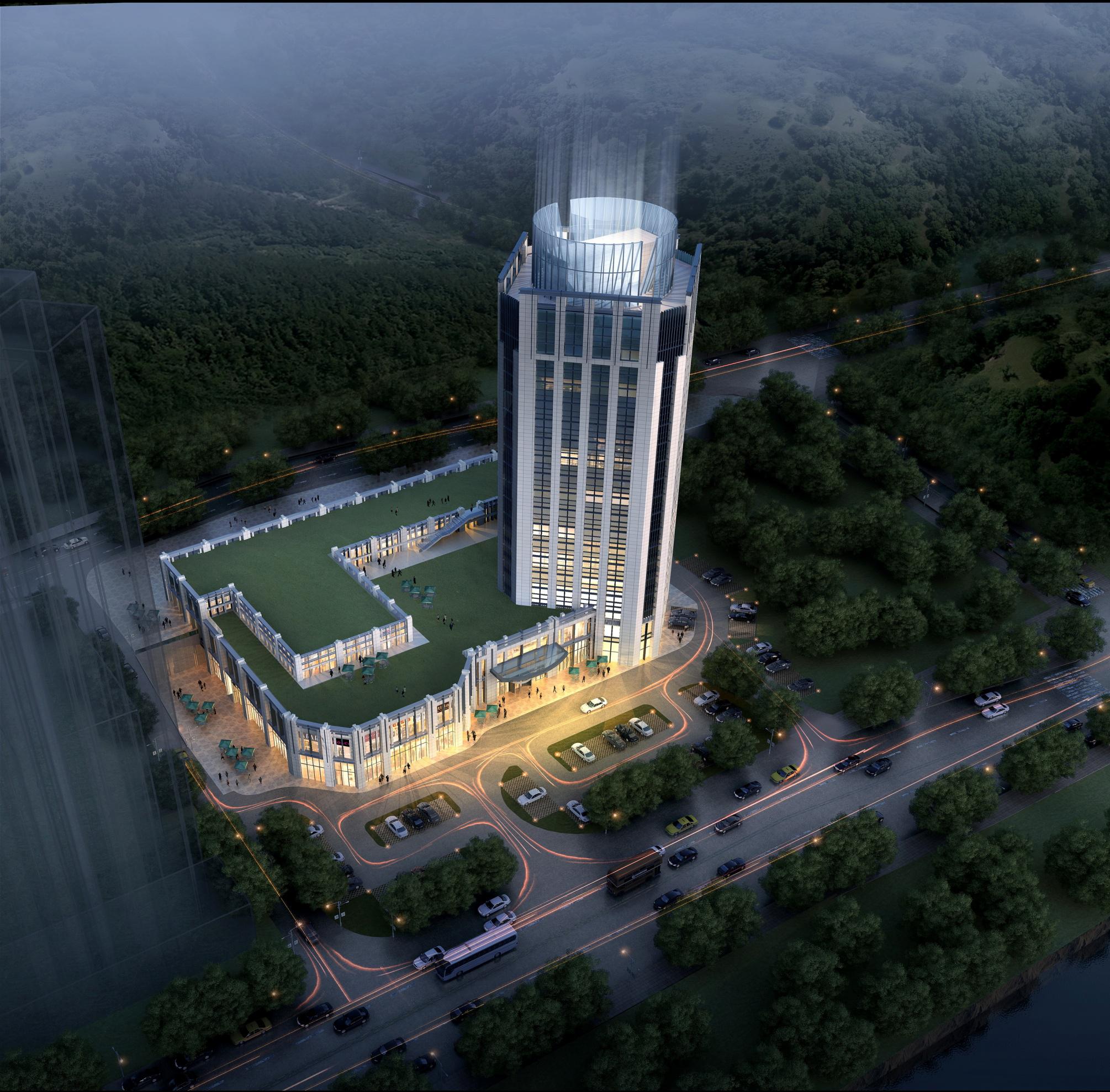 酒店外装钢结构幕墙设计出蓝图