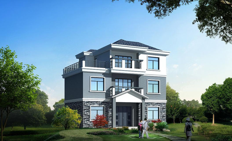 农村三层半建房设计