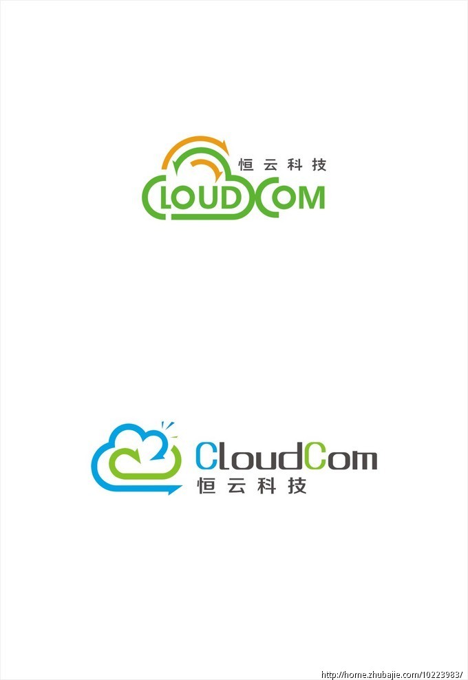 58195154號交稿-任務:恆雲科技cloudcomlogo設計 -豬八戒網