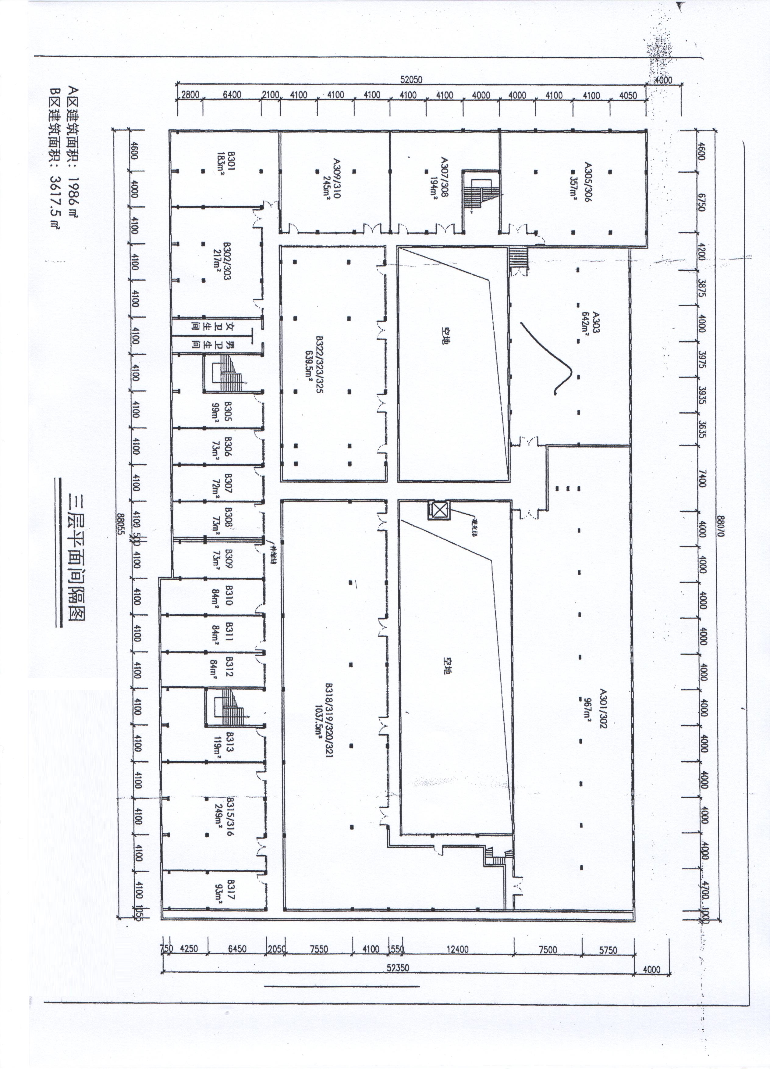 1000平辦公室平面佈置方案求接單-寫字樓裝修-商業裝修 -豬八戒網