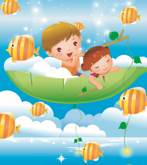 一款儿童玩具海洋球球池外部图案 春韵卡通漫画设计 投标-猪八戒网