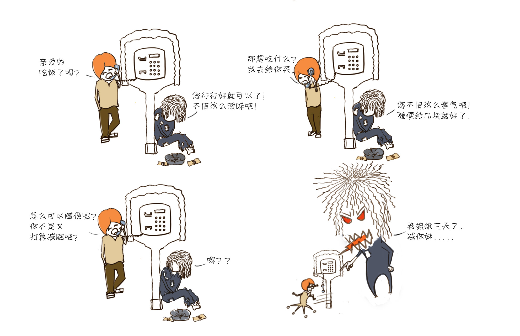 四格漫画,剧本分镜需要长期合作---合作价格再议
