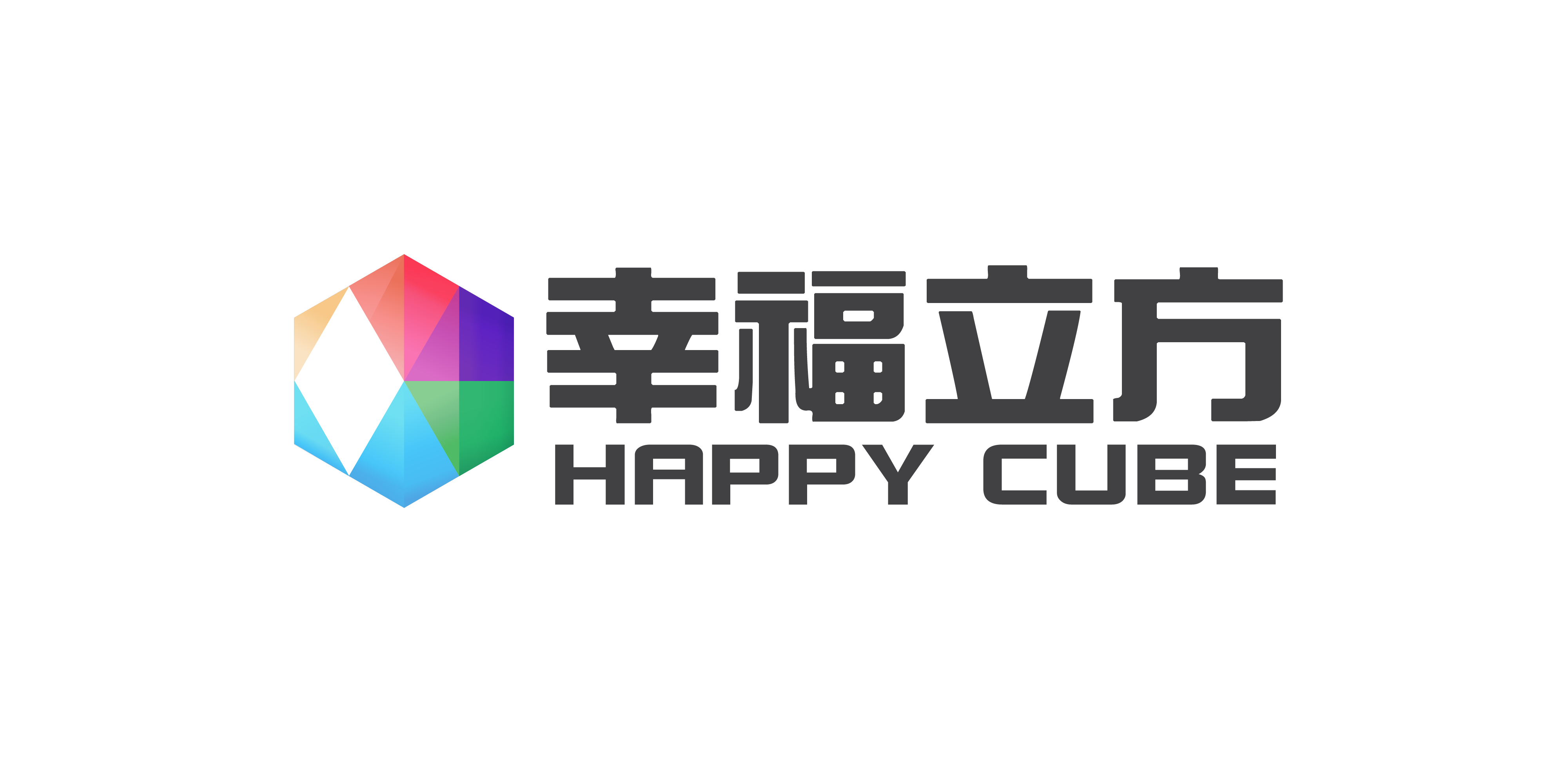 幸福立方happy cubelogo設計