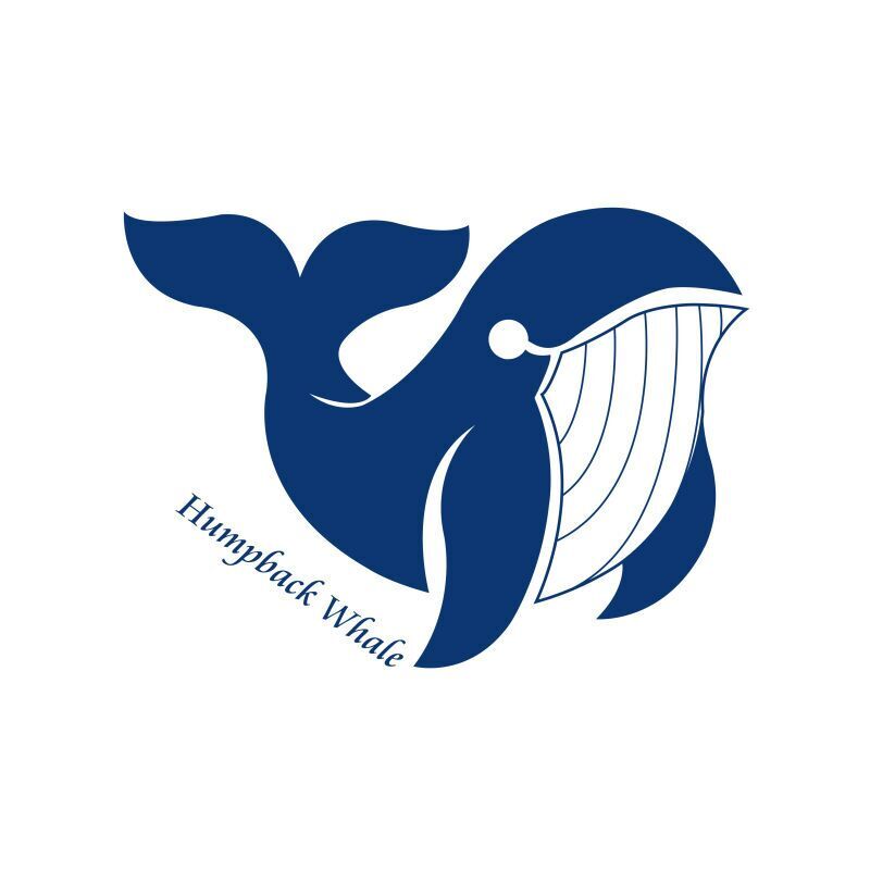 座头鲸旅行logo设计